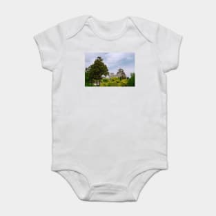 Castle at Hiimeji With Trees, Kansai, Japan Baby Bodysuit